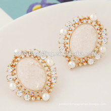 alibaba newest crystal fashion rhinestone simple gold earring designs for women